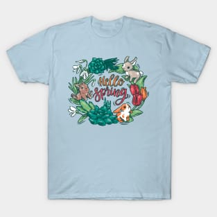 Hello Spring! (rabbits) T-Shirt